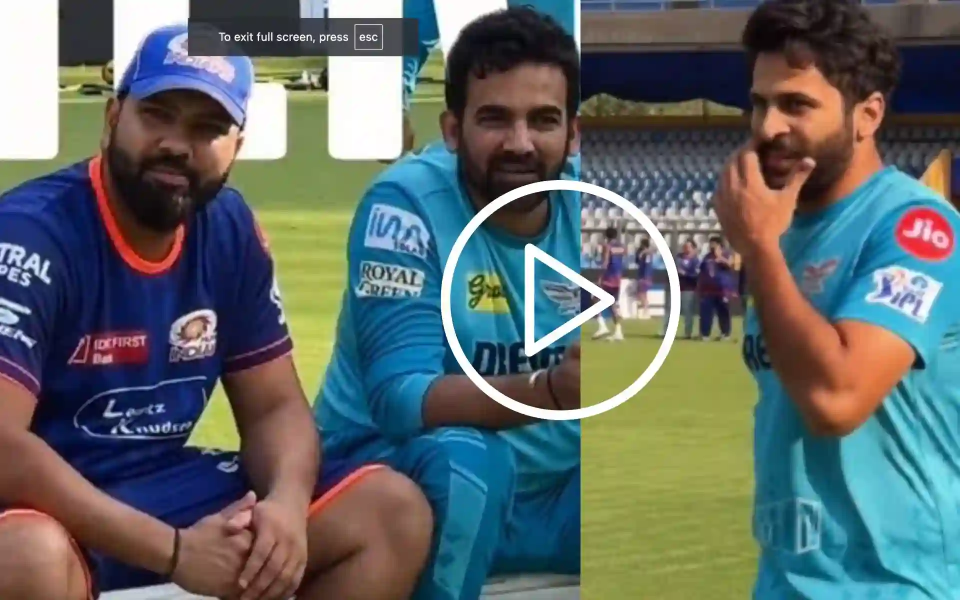 "Kya Re Hero?": Rohit Sharma Roasts Shardul Thakur For Arriving Late At Practice Session